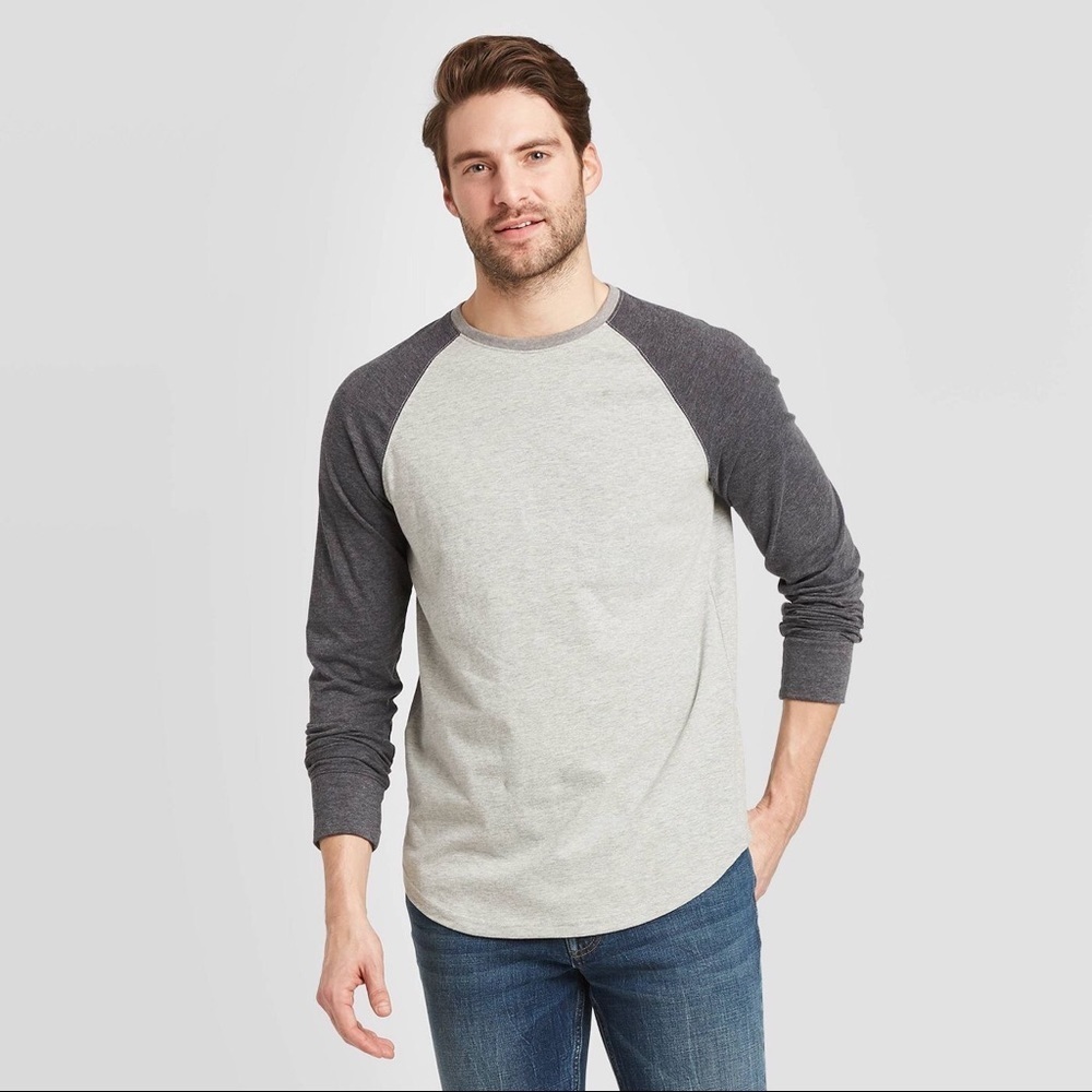 Standard Fit Long Sleeve Baseball T-Shirt